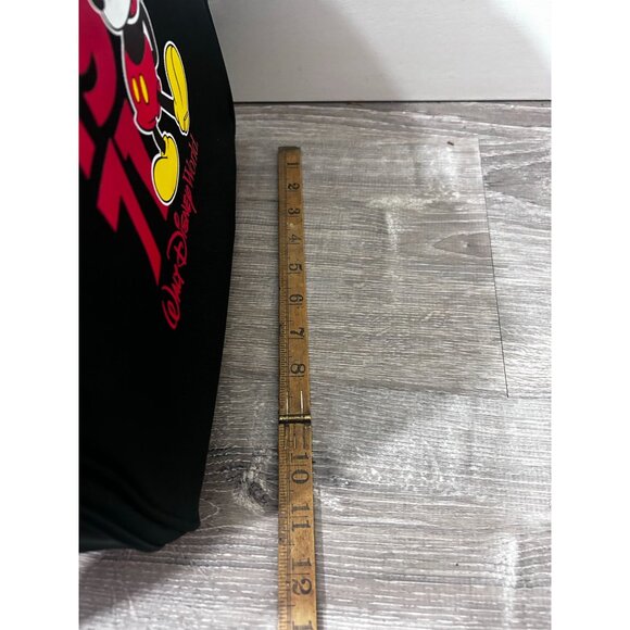 Walt Disney World 1971 Mickey Mouse Foldable Black Travel Gym Tote Duffel Bag - Picture 4 of 4